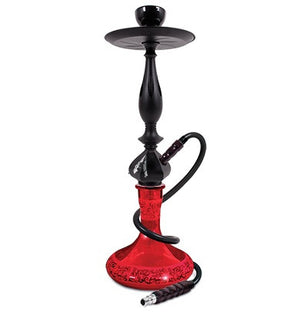 Sahara Smoke Filigree 24" Hookah Red